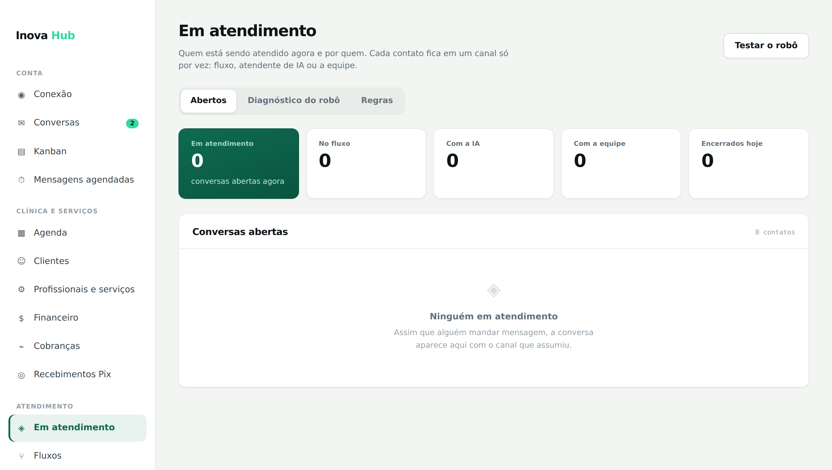 Em atendimento